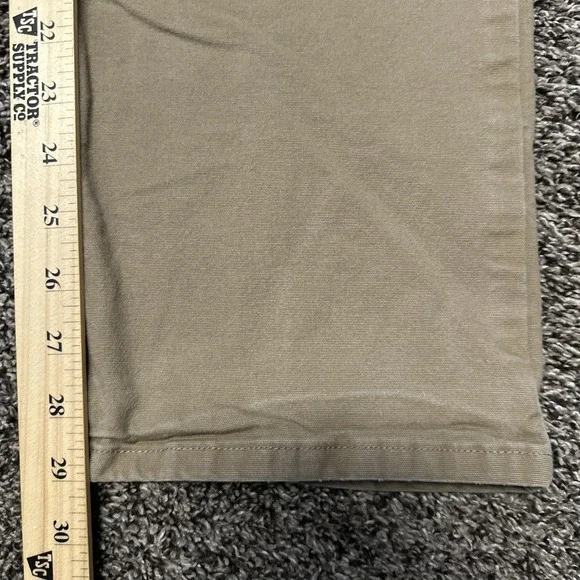 Stio‎ Mens Green Rivet Canvas Classic 5-Pocket Stretch Straight Leg Size 36x29